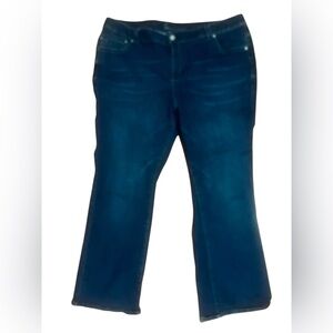 Lane Bryant Blue Denim Slim Boot Cut Jeans Stretchy Woman’s Plus Size 26